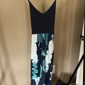 Navy high low dress